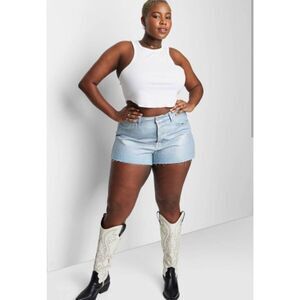 Wild Fable High Rise Curvy Shorts Plus Size 26/3"